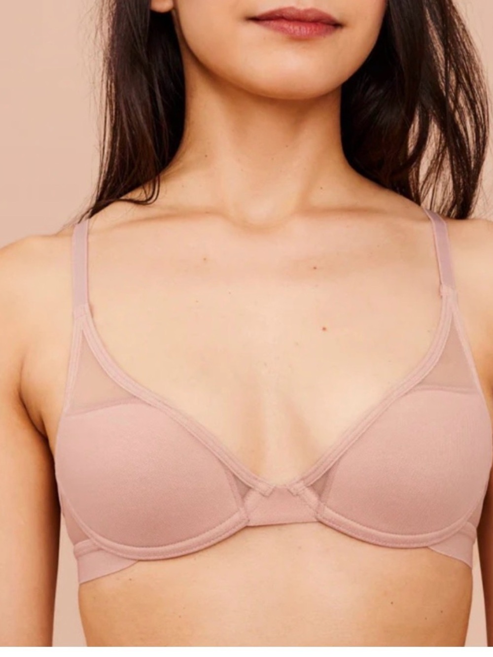 NWT Pepper Mesh All You Bra in Sienna Rose 32AA NEW